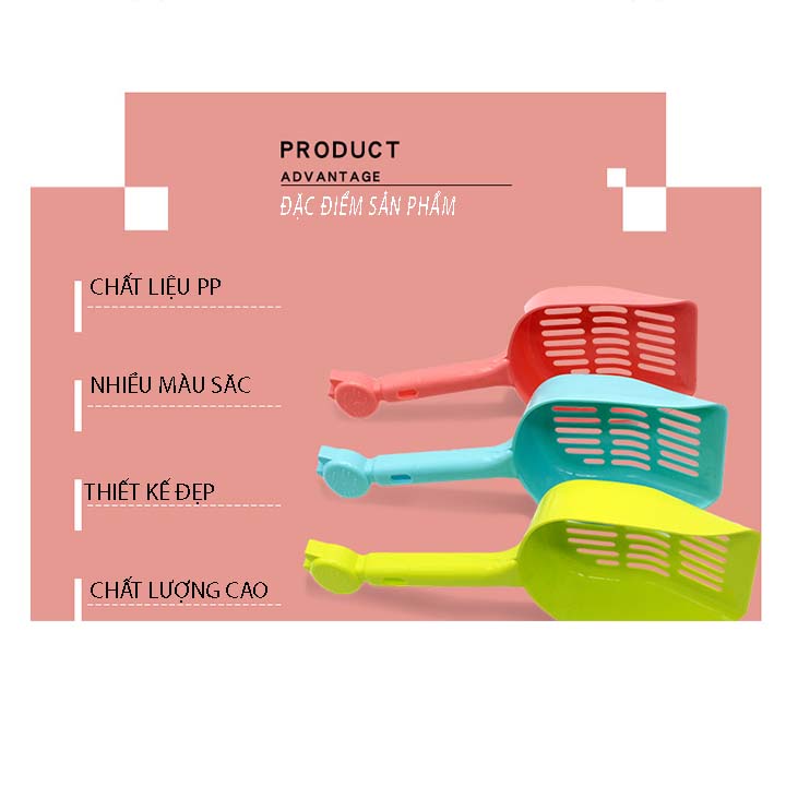 Xẻng vệ sinh cát cho mèo - Genyo Shovel 004