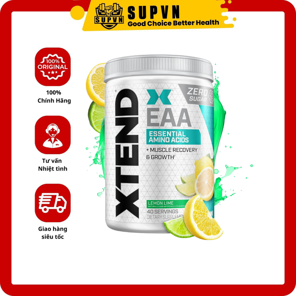 Xtend EAA 40 Lần Dùng – Hỗ Trợ Phục Hồi Cơ, Tăng Sức Bền – Không Đường (~340g)
