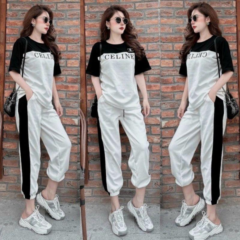 Sét bộ đồ thể thao nữ from rộng thời trang cao cấp mẫu mới đẹp có bigsize, sét bộ đi chơi mặc ơ nhà bao chất cá tính