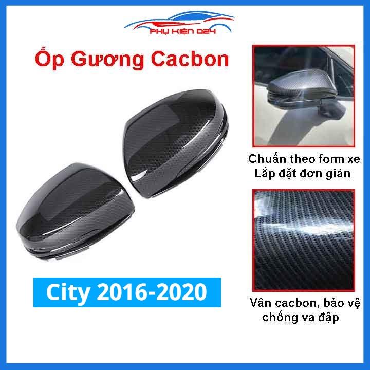 Ốp gương City 2016-2017-2018-2019-2020 vân Cacbon bảo vệ chống trầy trang trí làm đẹp xe