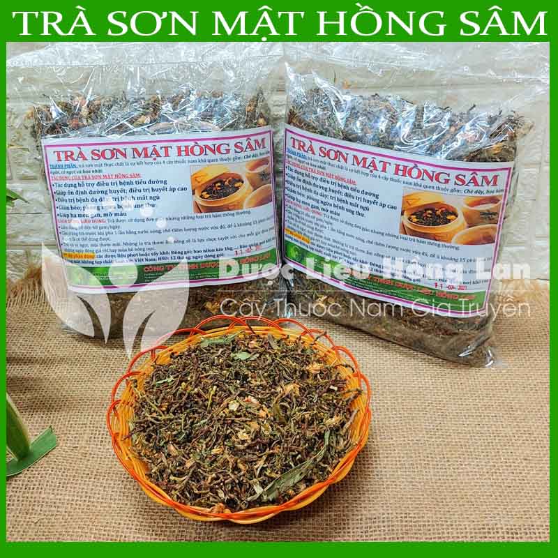 Trà Sơn Mật Hồng Sâm khô sạch đóng gói 500gram