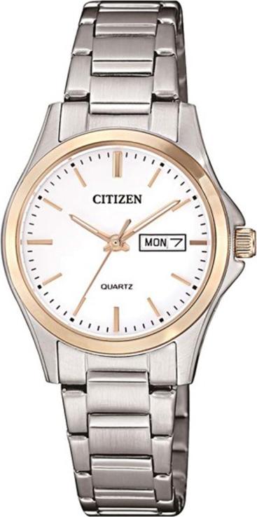 Đồng Hồ Nữ Citizen Dây Thép Không Gỉ EQ0596-87A - Mặt Trắng