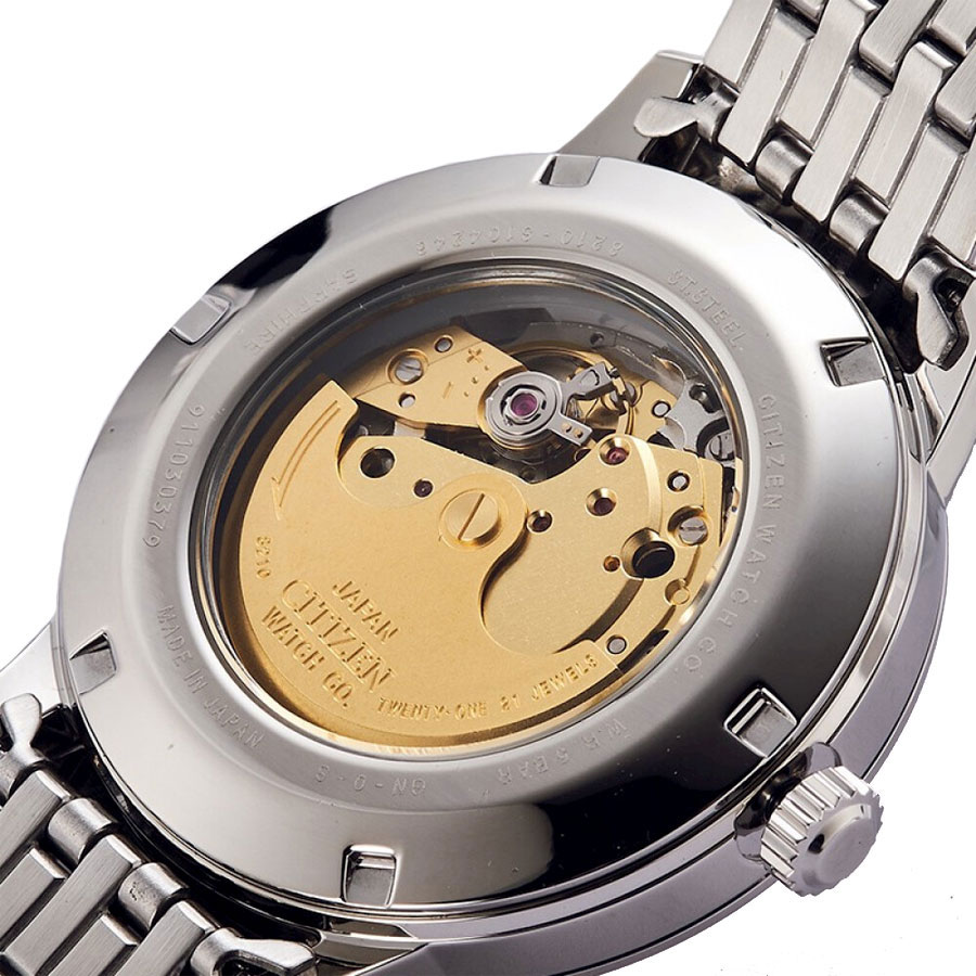 Đồng Hồ Nam Citizen Dây Thép Không Gỉ NJ0080-50A - Mặt Trắng