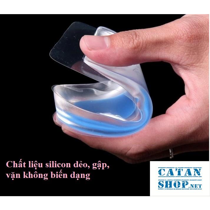 Lót giày tăng chiều cao silicon 1.5cm bảo vệ gót chân, phòng ngừa, giảm đau gai gót chân, chai chân GD240-LGiayBVKD