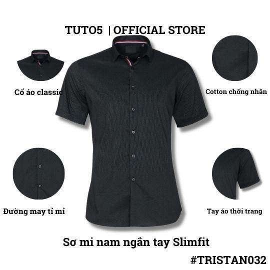 Áo sơ mi ngắn tay nam TUTO5 sơ mi công sở họa tiết sọc kẻ caro Slim fit Shirt cotton chống nhăn cao cấp phong cách trẻ trung, nam tính