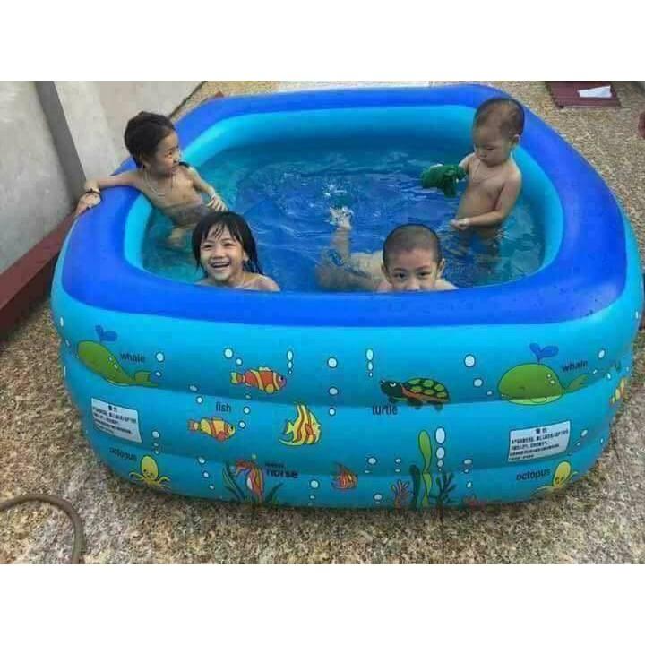 Bể bơi chữ nhật 3 tầng m5 - Bể phao chứa nước chữ nhật 3 tầng loại dày chịu lực nước