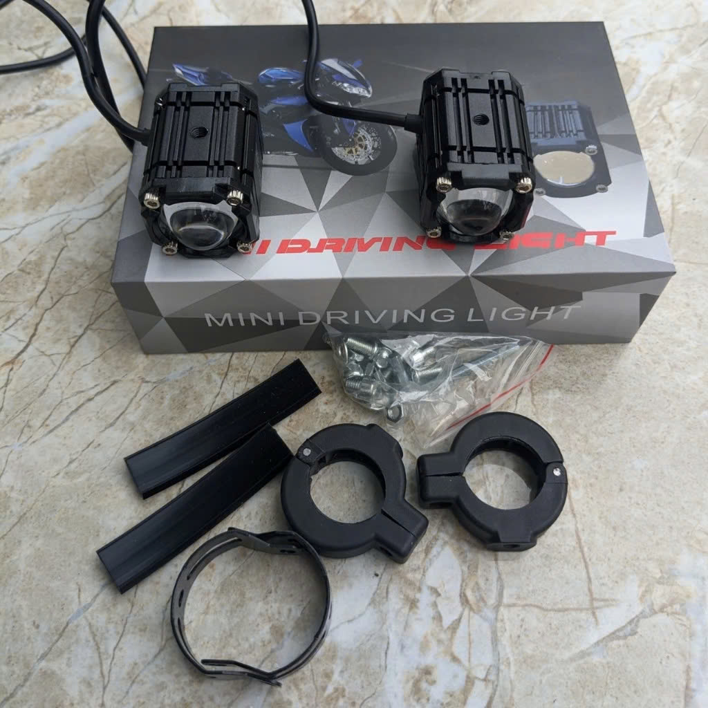Đèn Trợ Sáng Xe Máy Ô Tô Bi Cầu 2 Màu Cốt Pha - Bản Đặc Biệt 4 Chế Độ, Mẫu Mới Hàng VIP: Ánh Sáng Đỉnh Cao