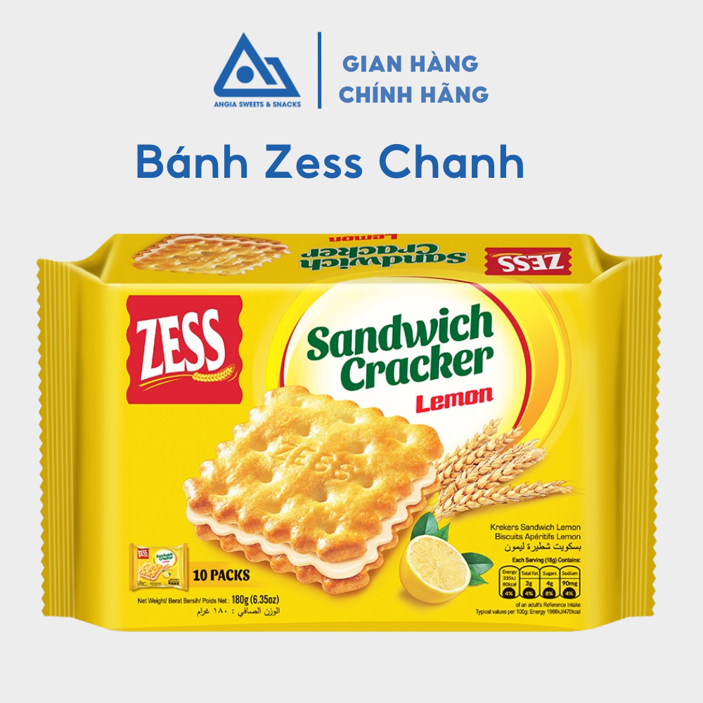 Bánh quy kem phô mai ăn vặt ZESS 180g An Gia Sweets & Snacks