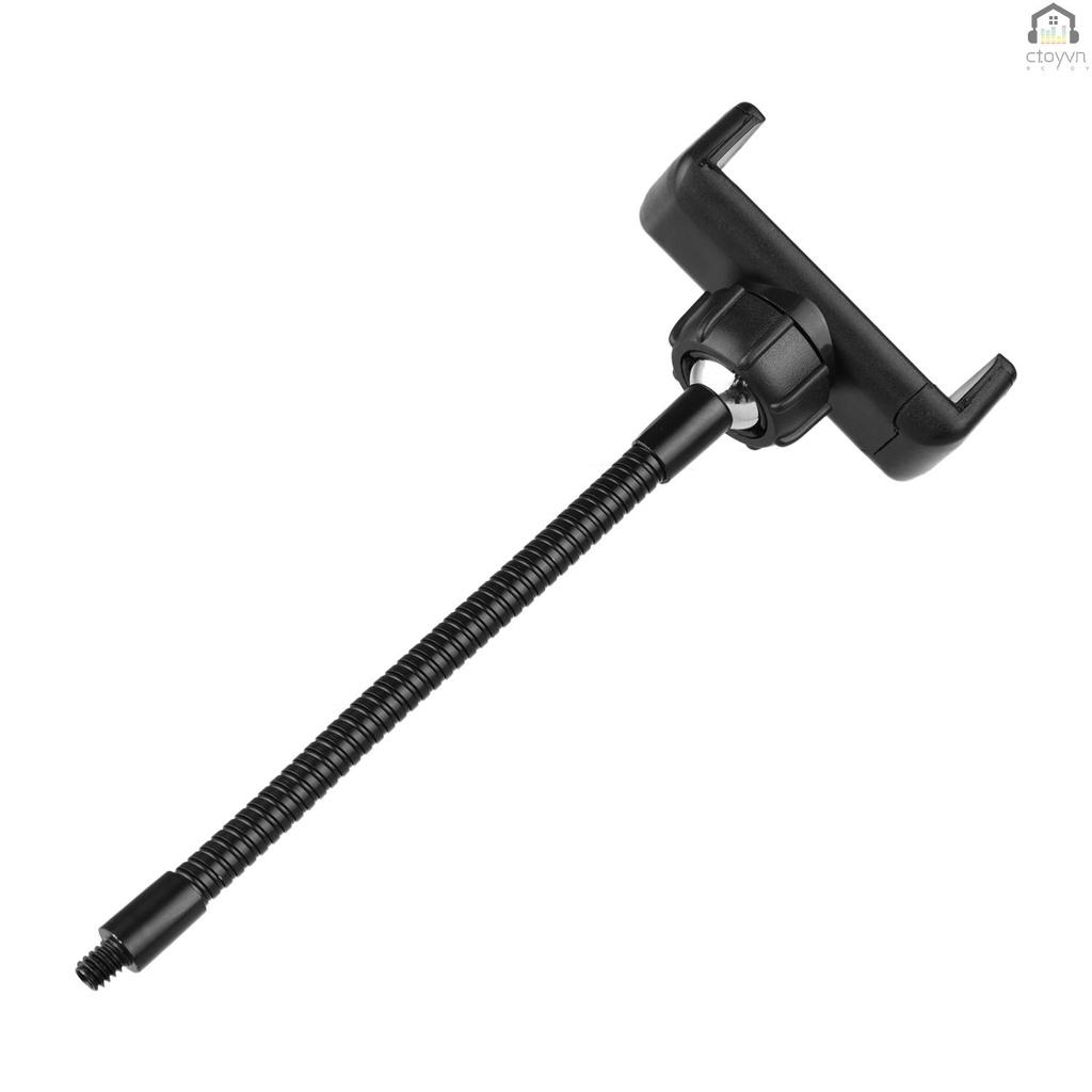 Giá đỡ cho điện thoại có thể gập lại với vòng đèn LED 1/4 cho điện thoại iPhone Android