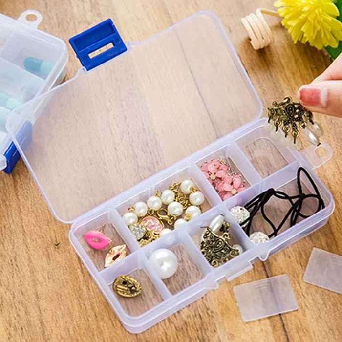 Combo 3 Hộp Đựng Trang Sức Đựng Linh Kiện 10 Ngăn