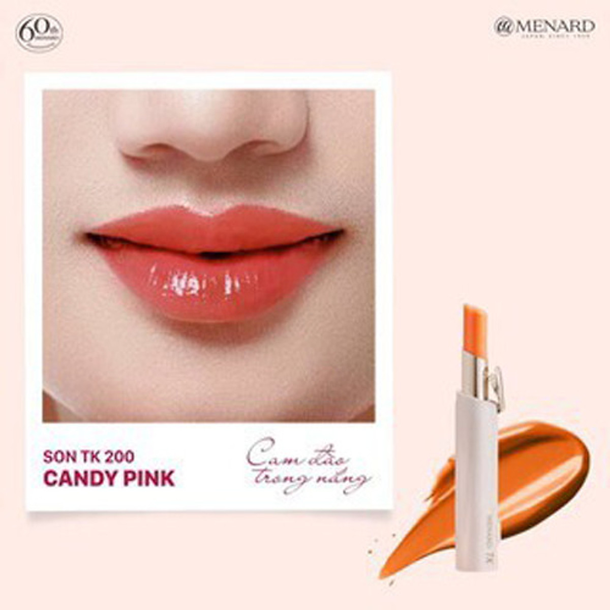 Combo 2 Son Menard TK Lipstick Chống Oxy Hóa Môi, Không Lem Trôi (2 thỏi x 3.2gr