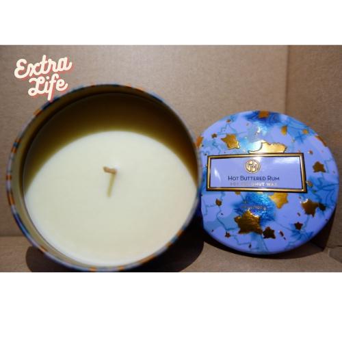 Nến thơm mẫu hộp thiếc hoa văn hương 100gr - Soy coconut wax 3.5 oz Huntington Home