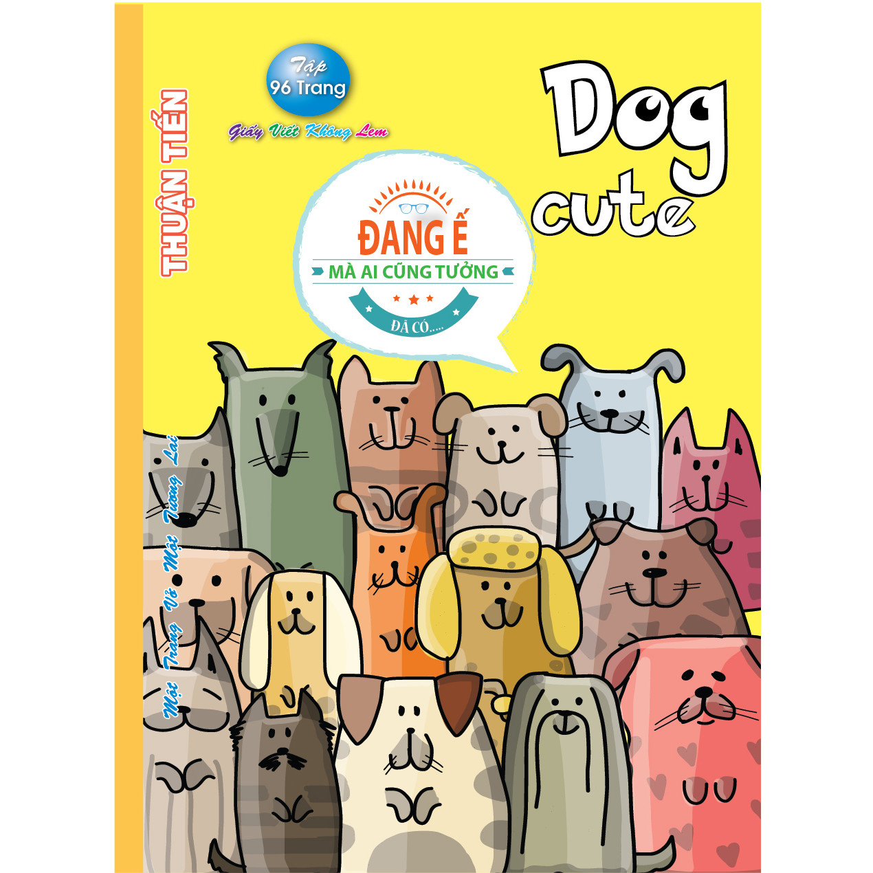 Lốc 10 Quyển Tập học sinh 96 trang Dog cute (mẫu ngẫu nhiên)