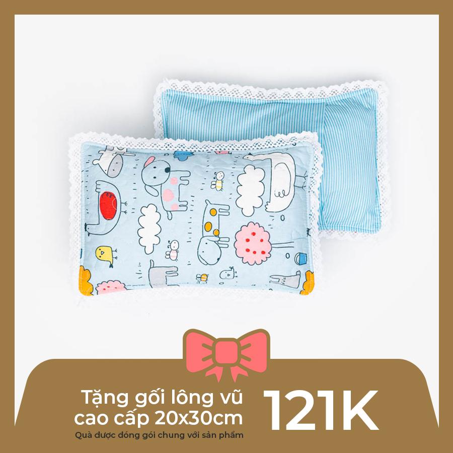 Nệm Trẻ Em Chần Bông Khang Home BabySafety An Toàn Giấc Ngủ Cho Bé Sơ Sinh Size 80x125cm