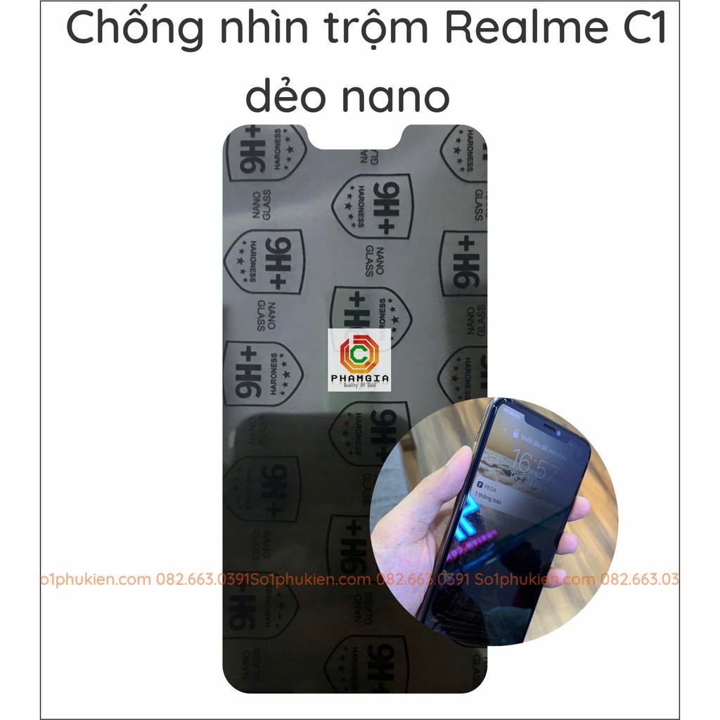 Dán cường lực chống nhìn trộm cho Realme C1 nano