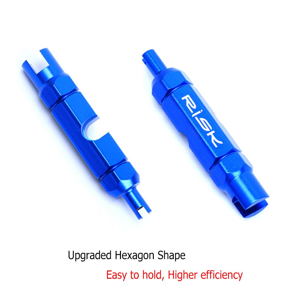 Dụng cụ để tháo và lắp lõi van xe đạp dạng ống RISK,công CNC từ hợp kim nhôm và anodized