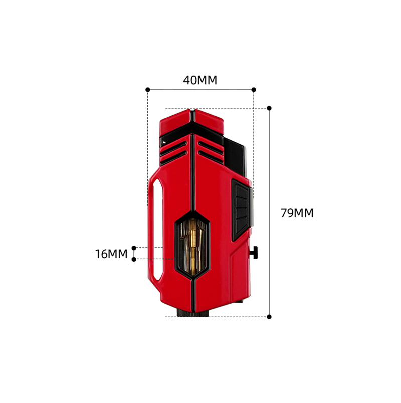 Hộp Quẹt Bật Lửa Gas Coiba COB-160 Khò 2 Tia Mạnh Mẽ, Nhìn Thấy Lượng Gas - Nhiều Màu