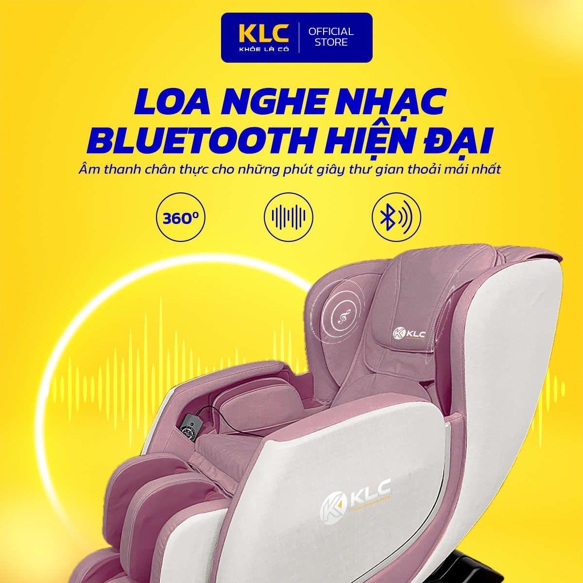 Ghế massage toàn thân KLC K5588, Công nghệ nhiệt hồng ngoại Nhật Bản cao cấp.