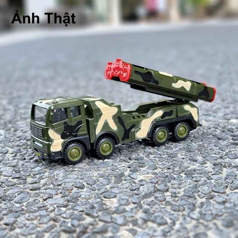 Mô Hình Xe Quân Sự Tên Lửa Phòng Không. Army Rocket Car