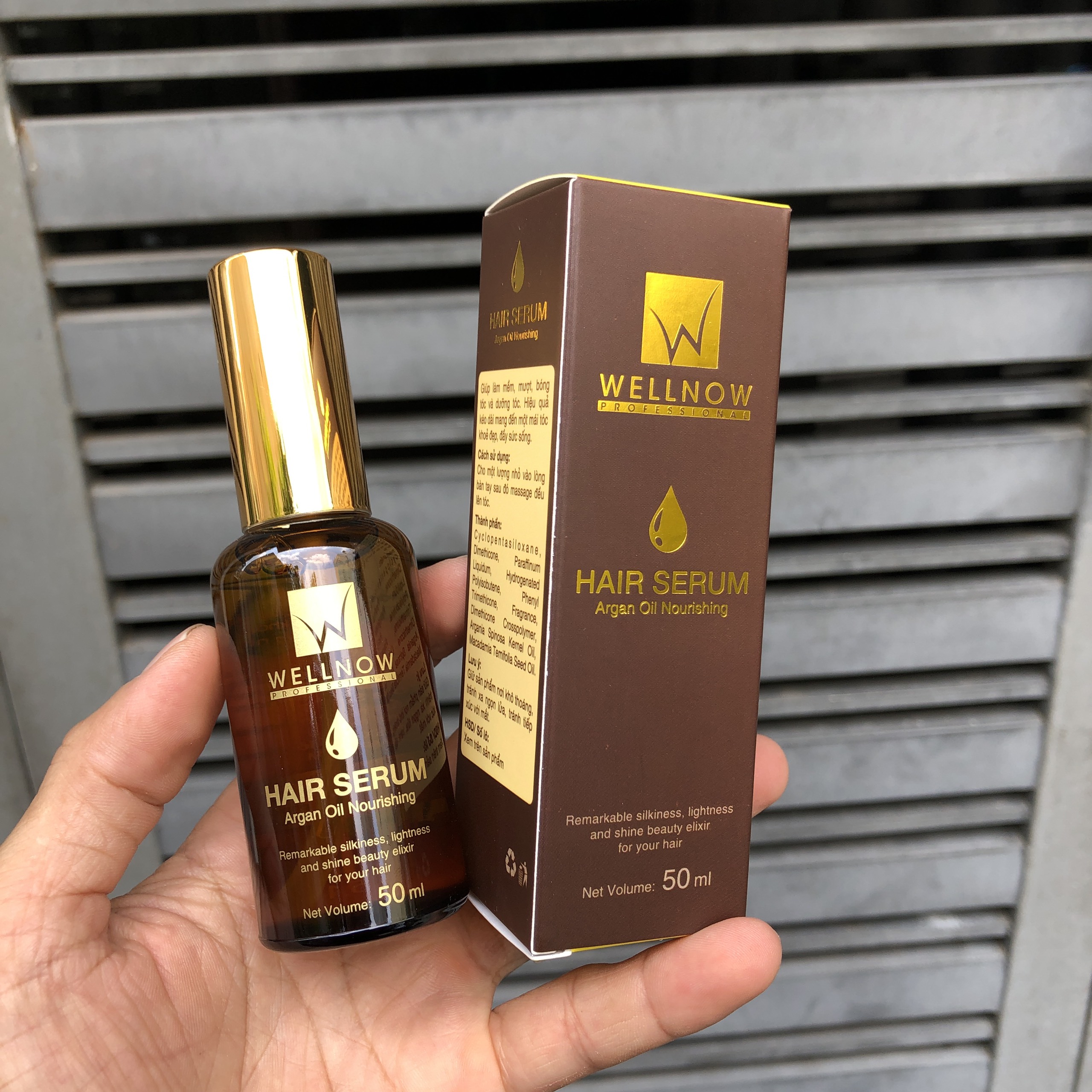 SERUM DƯỠNG BÓNG VÀ PHỤC HỒI TÓC ARGAN OIL NOURISHING WELLNOW 50ML