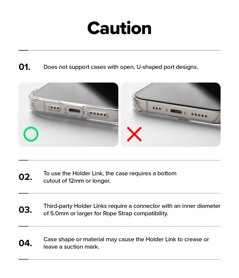 Dây đeo điện thoại RINGKE Holder Link Strap - Hàng Chính Hãng
