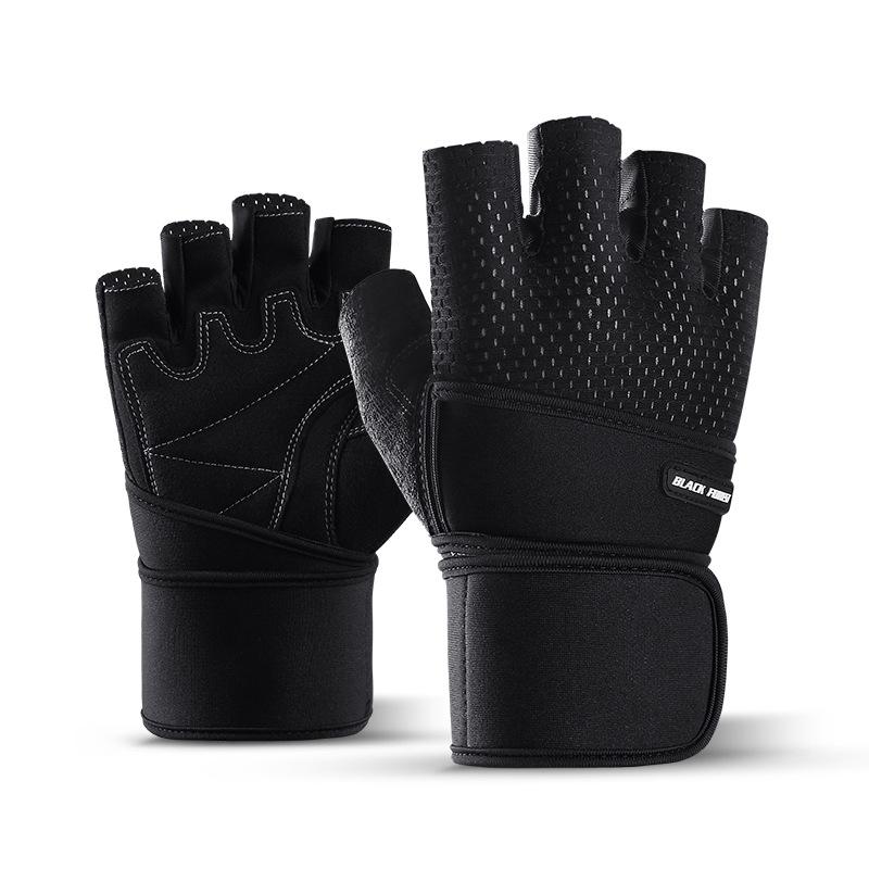 Áo Tập Gym Nữ Găng Tay Tập Thể Dục Thể Thao Nâng Trọng Lượng Ngón Nâng Trọng Lượng Tập Thể Dục Đào Tạo Găng Tay Thể Thao Với Bo Cổ Tay
