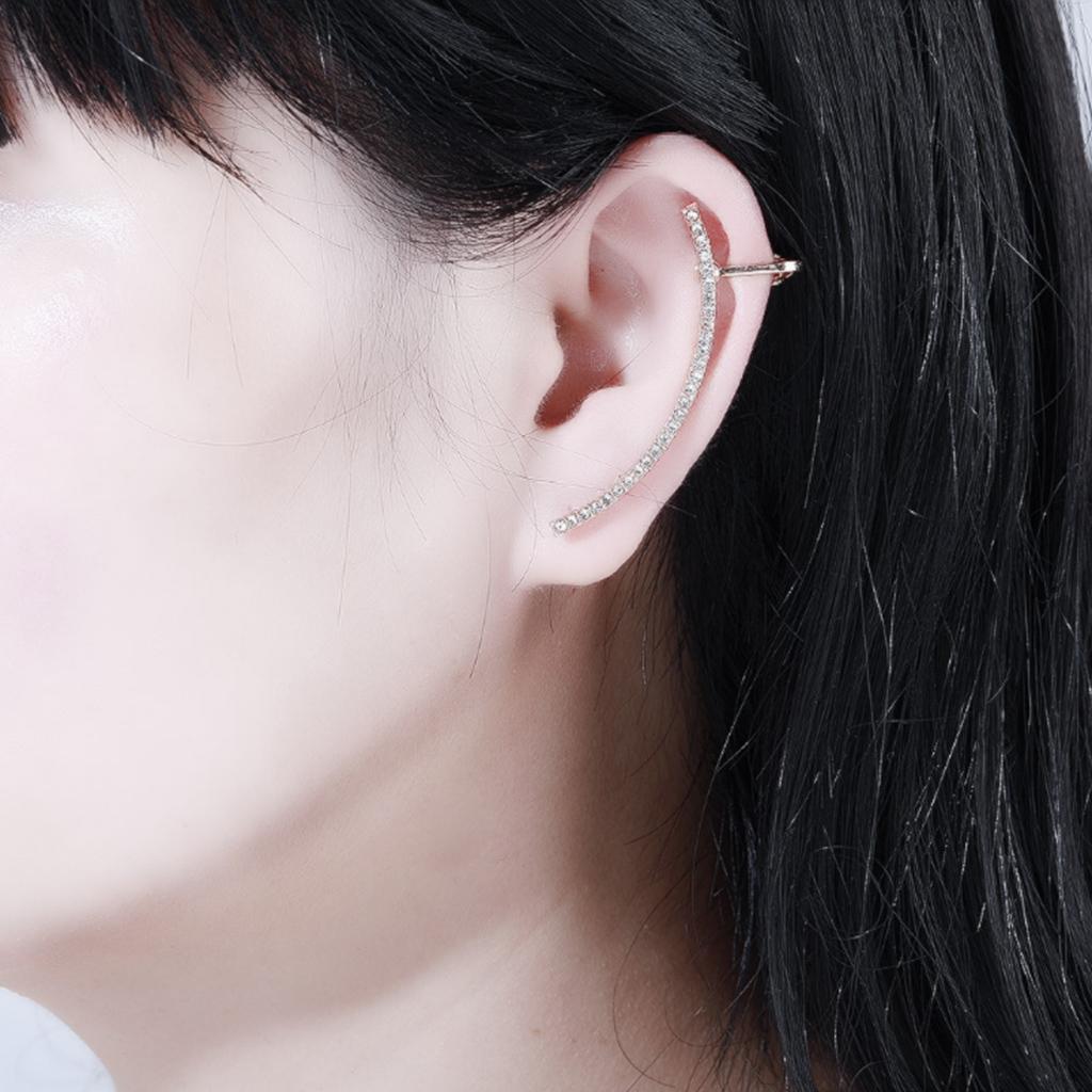 Fashion Geometric Earrings Crystal Rhinestone Ear Studs  Gift