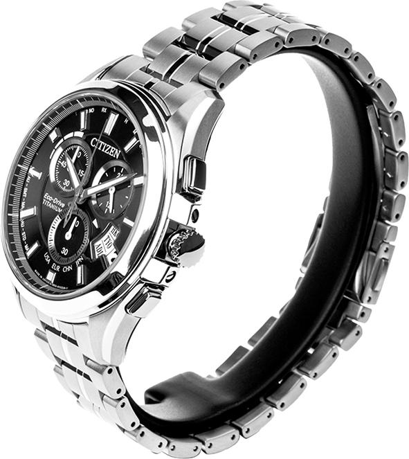 Đồng Hồ Nam Dây Titanium Citizen BY0051-55E (44mm) - Đen