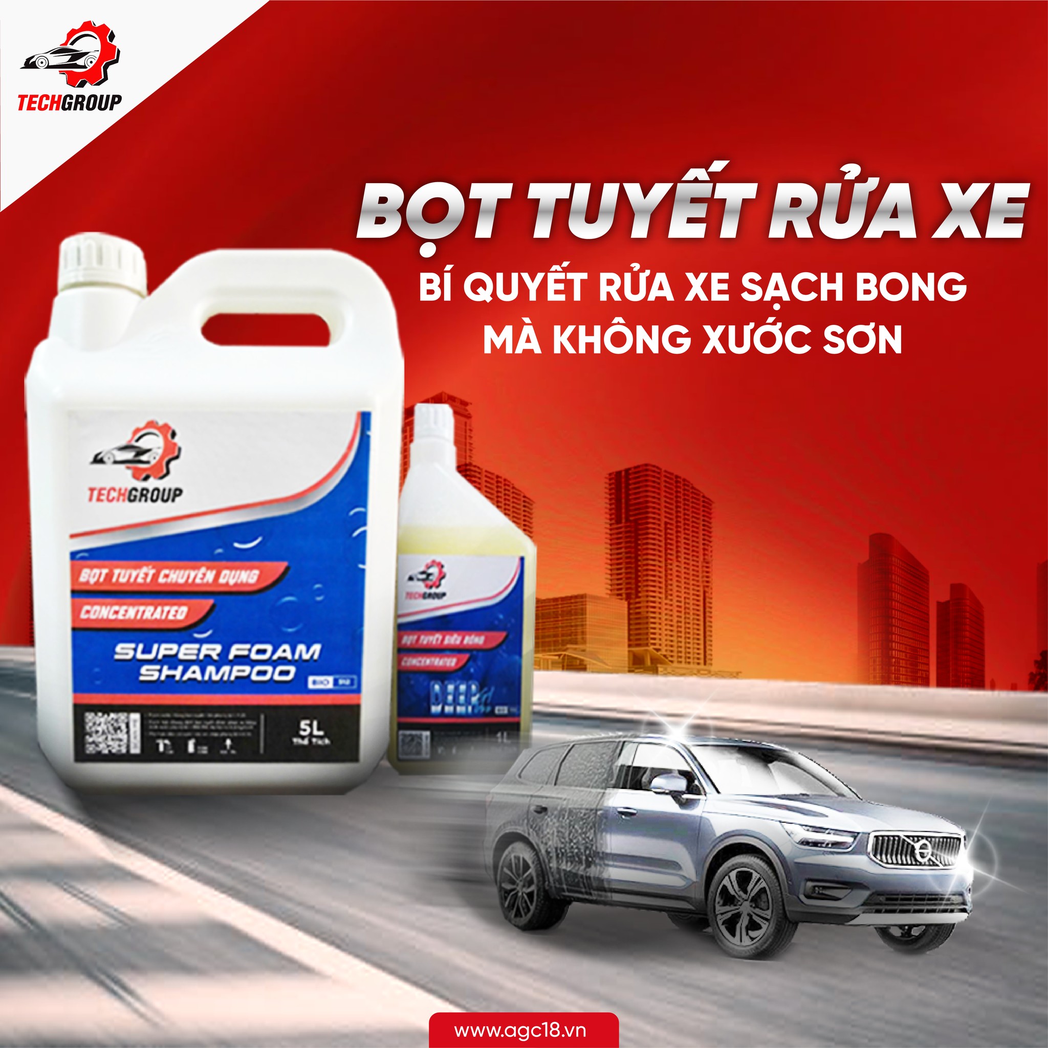 Bọt Tuyết Sieu Bóng Techgroup 5162 1 Lít
