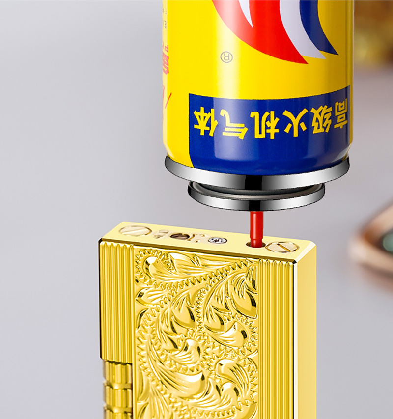 Bật Lửa Dupont Hoa Văn Chiếc Lá – Xài Gas