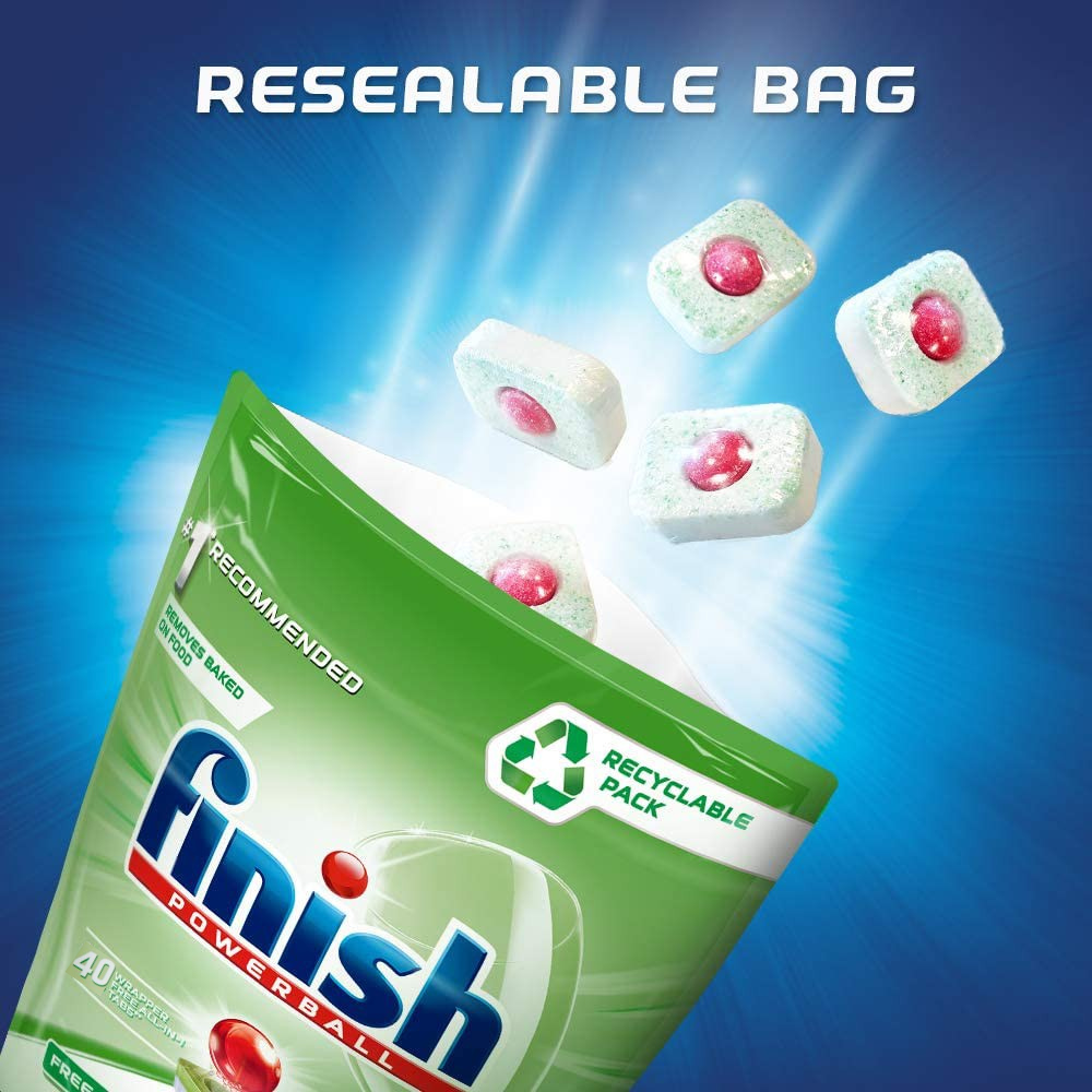 Viên rửa chén, bát Finish All in 1 max Eco 0% - Dành cho máy - Nhập khẩu tại Đức