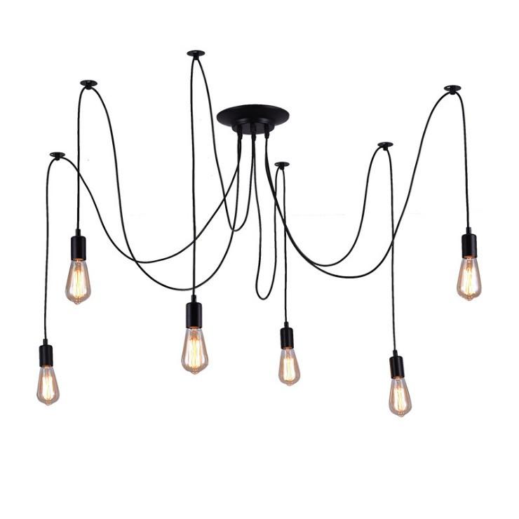 Đèn trang trí trần nhà dây nhện Home and Garden + kèm 10 bóng 4W tia dây tóc sang trọng