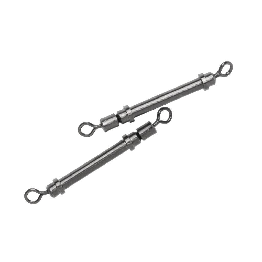 2 Pieces Lead Sheet Seat Double Swivels Main Line Connectors Lead Sheet Swivels Fishing Tackle Accessories