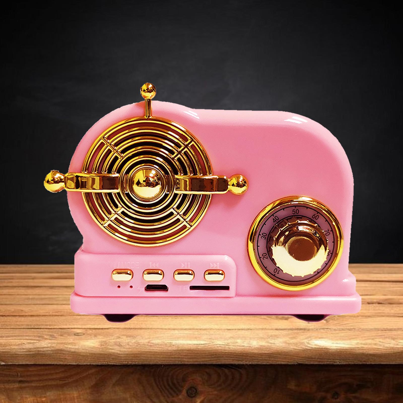 Retro Wireless Bluetooth Speaker Portable Outdoor Stereo Speaker 1pcs