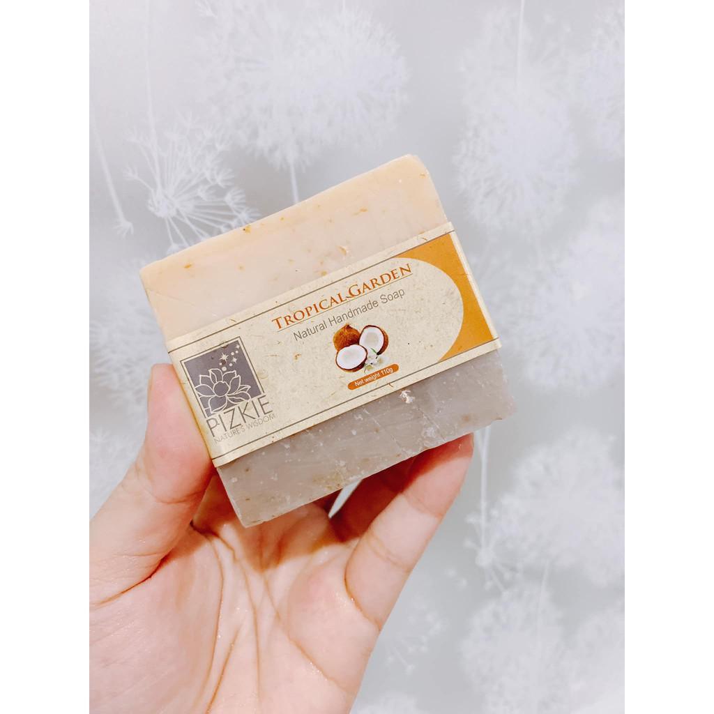 Xà Phòng Thiên Nhiên TROPICAL GARDEN SOAP PIZKIE - 110gr