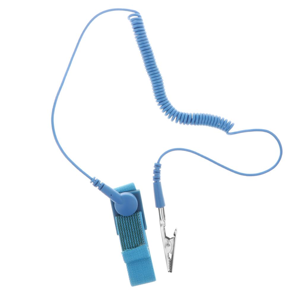 Phép Màu Sáng Bóng Chống Tĩnh Điện Có Dây Vòng Tay ESD An Toàn Xả Dây Băng Cổ Tay