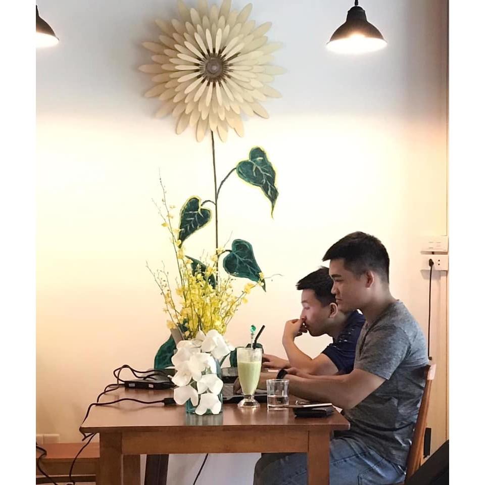 ĐÈN GỖ ỐP TƯỜNG HOA CÚC
