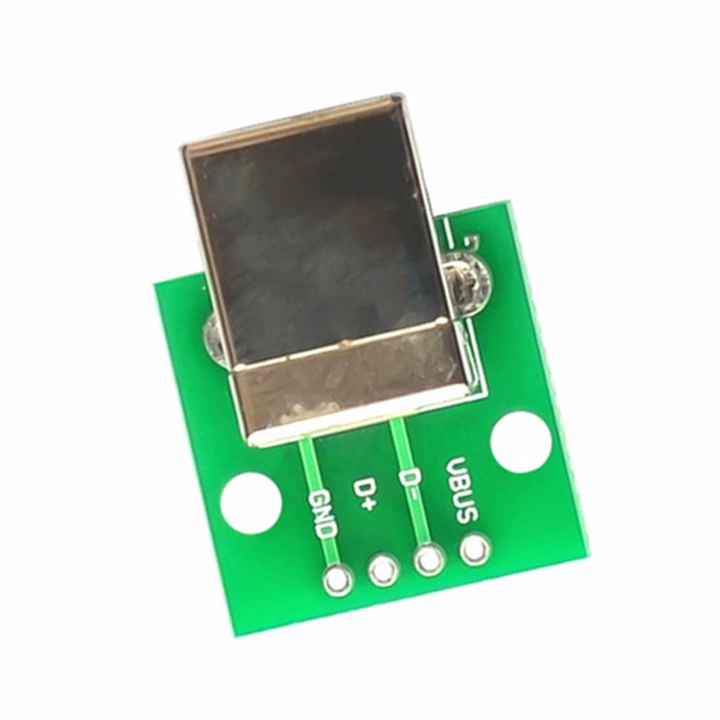 10 Pieces USB Type B Female Socket Breakout Board to DIP Connector For Printer Accessory