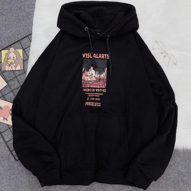 Áo Hoodie Nỉ Lót Bông VISUA Unisex