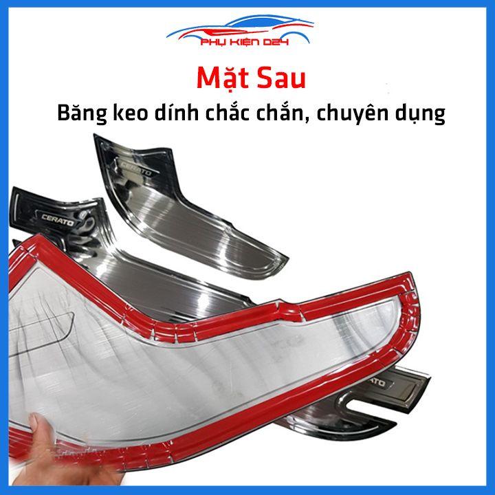Bộ ốp Titan chống trầy xước tapli, táp li ô tô Cerato 2019-2020-2021-2022