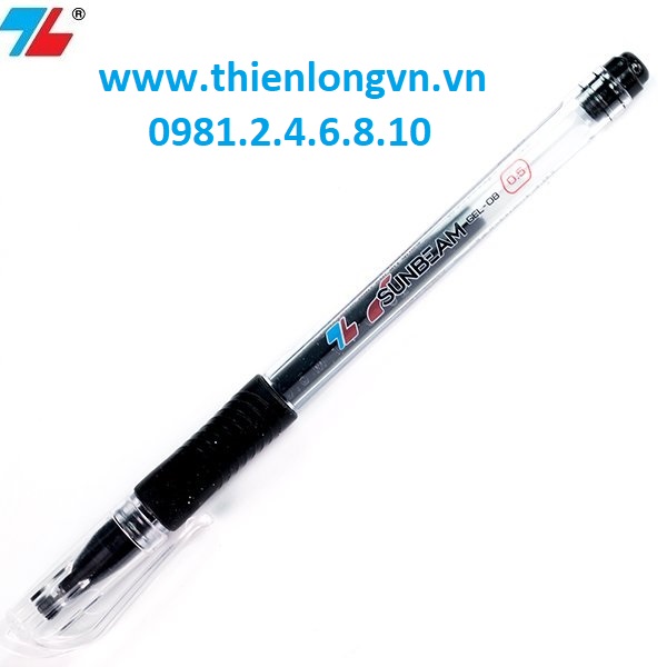 Combo 5 cây bút gel Thiên Long;  GEL-08 màu đen