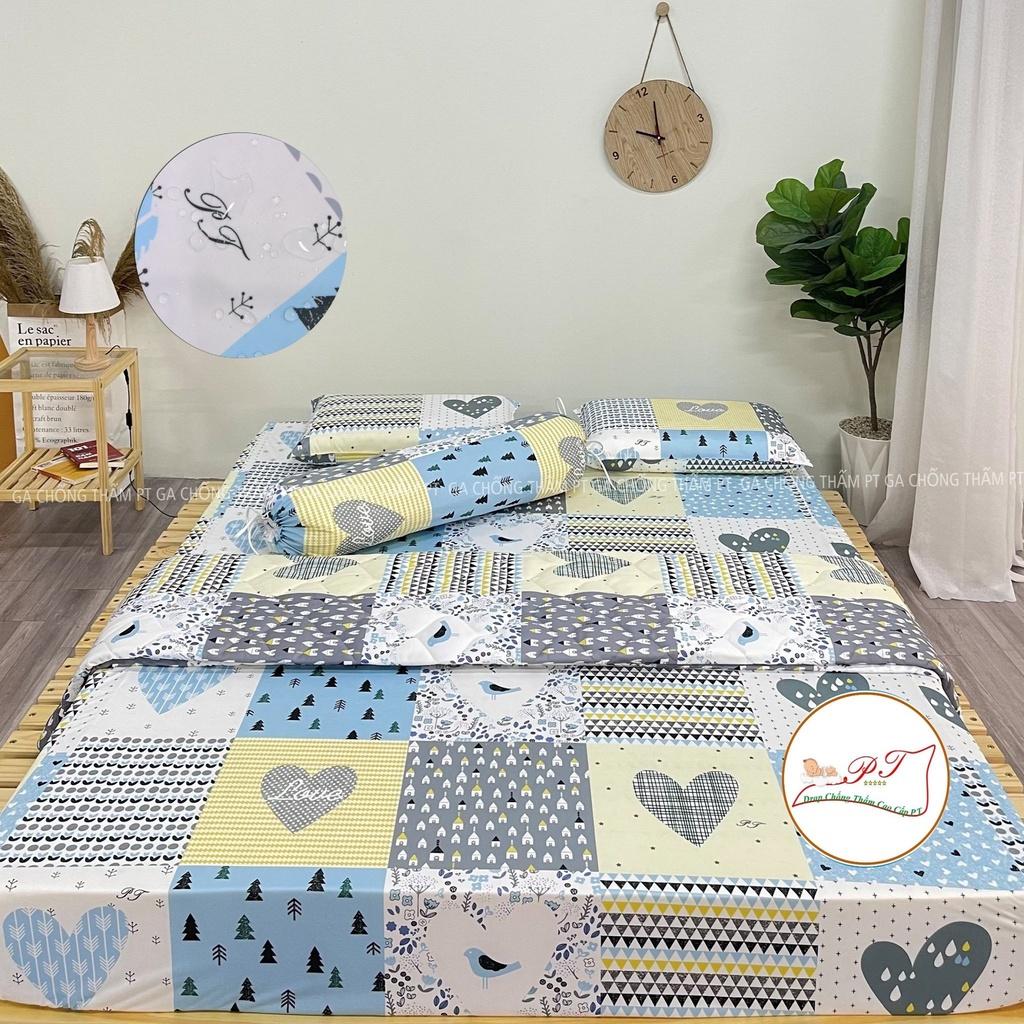 Ga chống thấm cho bé chính hãng PT,chất liệu cotton thun phủ nano kháng khuẩn, chống thấm nước tuyệt đối )