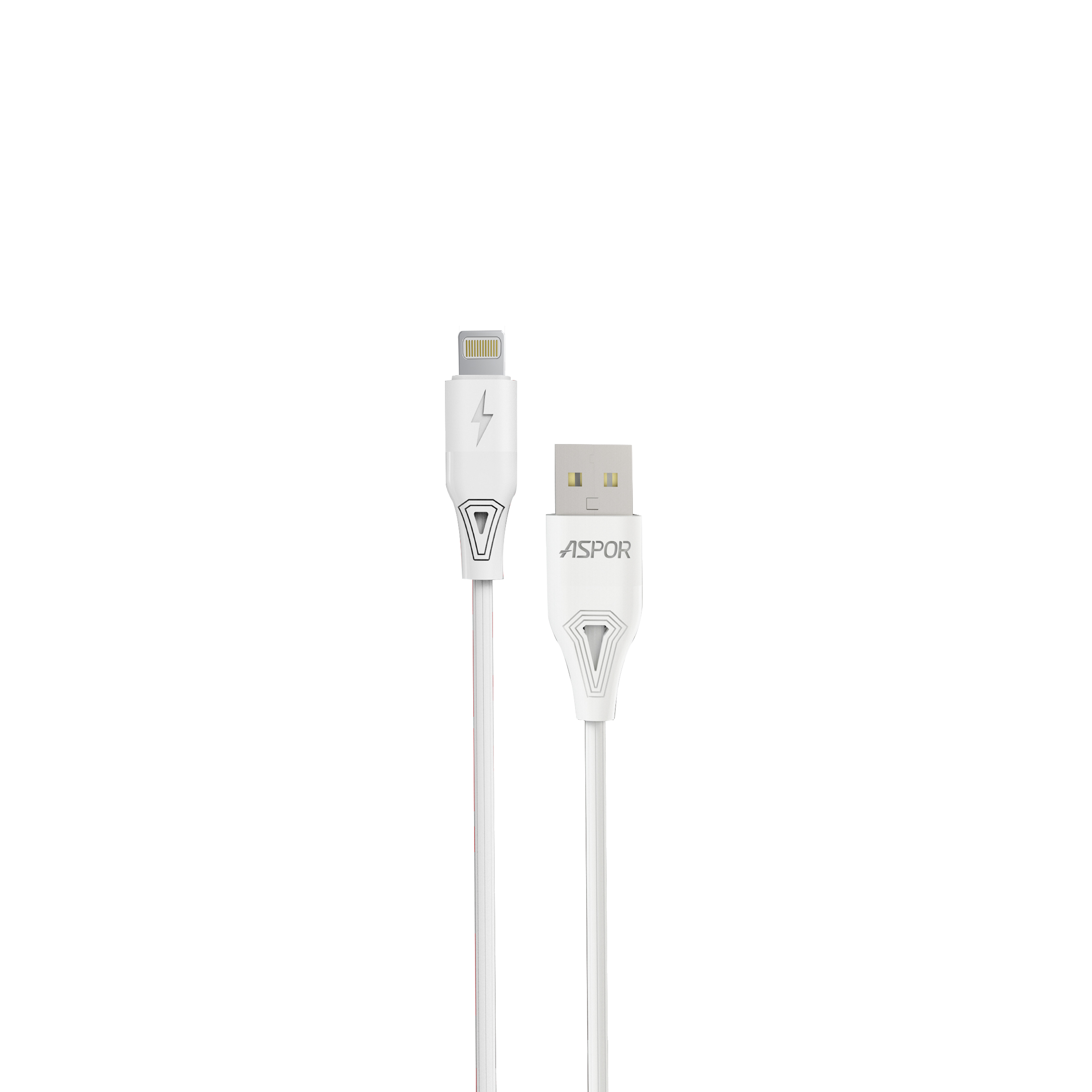 Dây Cáp Sạc Lightning Cho iPhone 2.4A  Aspor  dài 1 mét  - AC06 - Hàng Chính Hãng