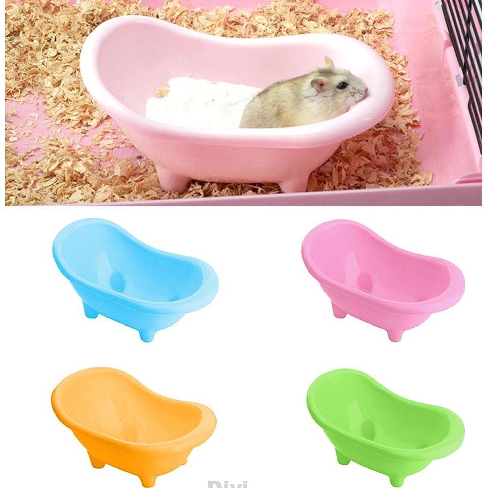 Bồn tắm nhựa cho hamster , sóc , vẹt ...