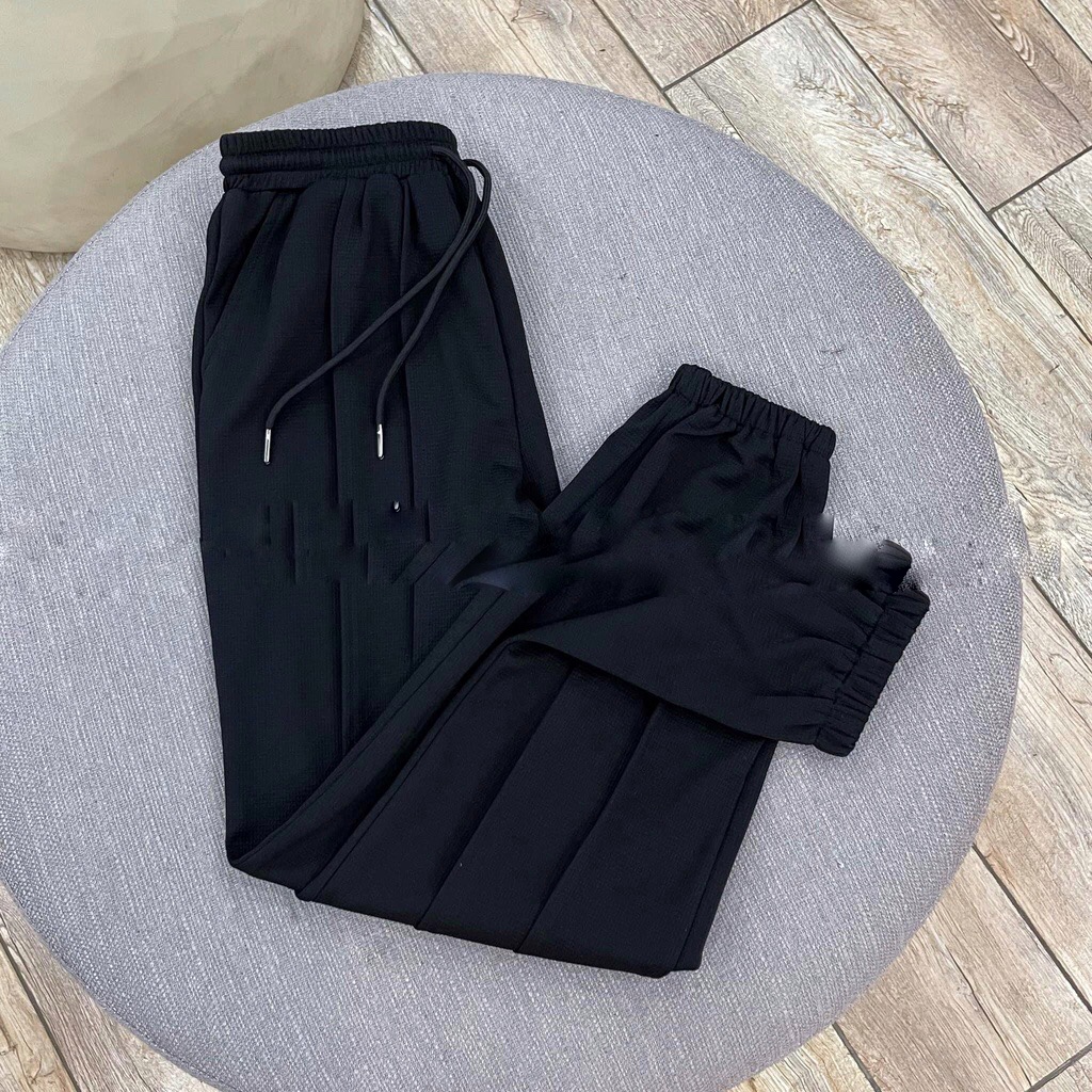 Quần boom tổ ong unisex - quần jogger bo gấu nhiều màu