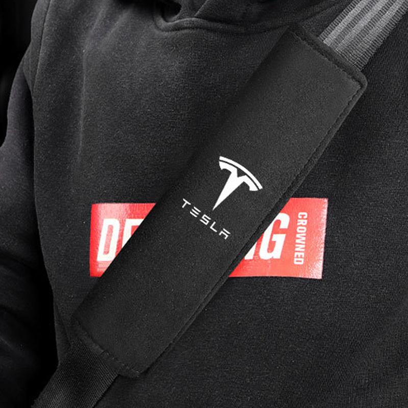 2 Chiếc Xe Kiểu Dáng Dây An Toàn Xe Hơi Bao An Toàn Vai Cho Mẫu Tesla Model 3 Mẫu X Y S 2021 phụ Kiện