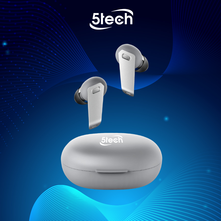 Tai nghe bluetooth, tai nghe không dây 5TECH 5T229 nhét tai, hàng chính hãng full chức năng cảm ứng nhậy âm thanh chuẩn HIFI