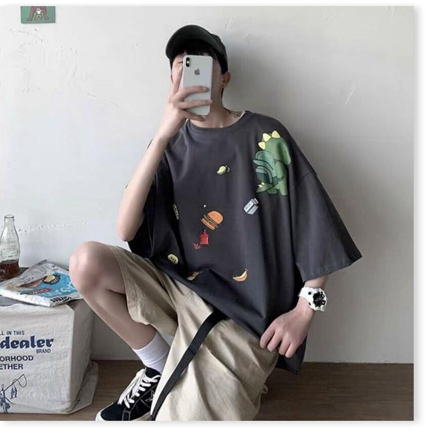 Áo thun tay lỡ form rộng cực đẹp hoạ tiết cutee 2021 KME FASHION
