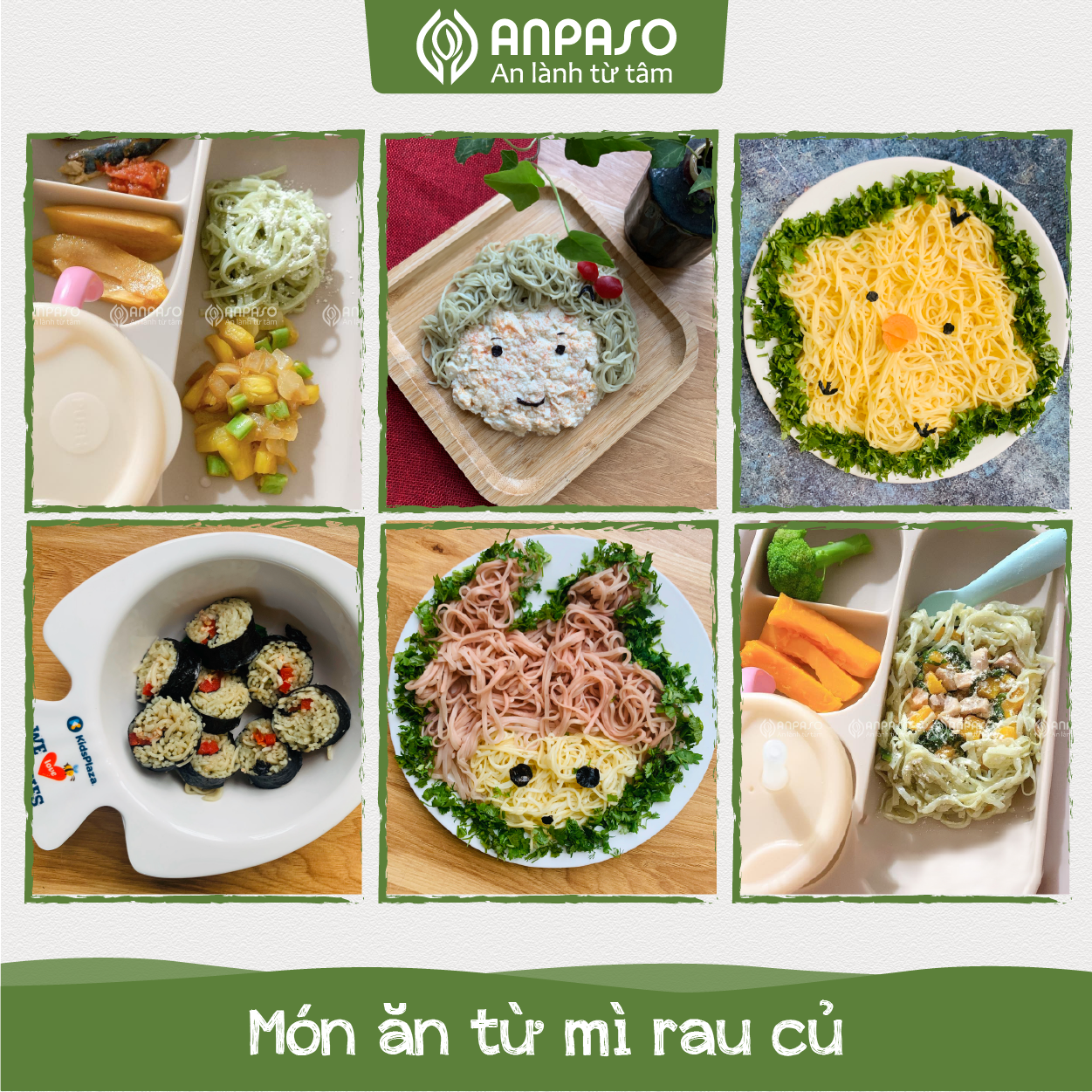 Mì Rau Củ Sâm Cát Organic Anpaso 120g