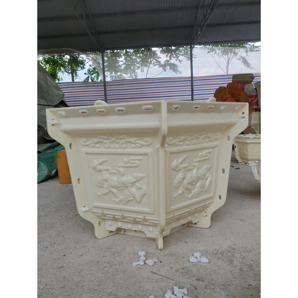 Khuôn đúc chậu cảnh lục giác 60 chữ Phúc- Lộc - Thọ- phối hoa nhựa ABS siêu bền